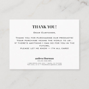 Carte De Visite Chic Parties scintillant Bokeh Merci pour votre ac