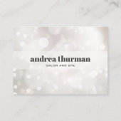 Carte De Visite Chic Parties scintillant Bokeh Merci pour votre ac (Dos)