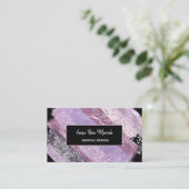 Carte De Visite *~* Chic Parties scintillant Fille Feminine Abstra (Debout devant)