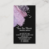 Carte De Visite *~* Chic Parties scintillant Fille Feminine Abstra (Dos)