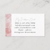 Carte De Visite Chic Parties scintillant Glam Nail Art Manicure Sa (Dos)