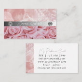 Carte De Visite Chic Parties scintillant Glam Nail Art Manicure Sa (Devant / Derrière)