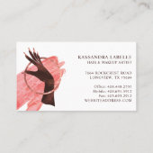 Carte De Visite Chic Parties scintillant Glam Nail Art Manicure Sa (Dos)