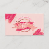 Carte De Visite Chic Parties scintillant Glam Nail Art Manicure Sa (Devant)