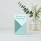 Carte De Visite Chic Pastel Seafoam Mint Mint Vert Turquoise (Debout devant)