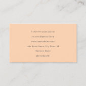 Carte De Visite Chic Peach En vichy Super (Dos)