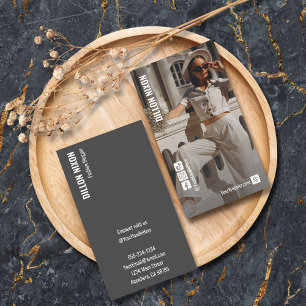 Carte De Visite Chic Photo Mode médias sociaux