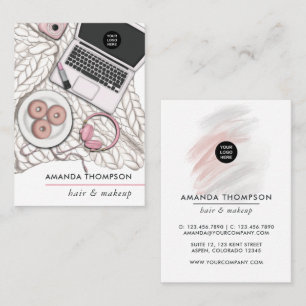 Carte de visite Chic Pink Beauty Fashion