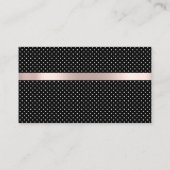 Carte De Visite Chic Polka Parties scintillant Dot Services de net (Dos)
