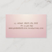 Carte De Visite Chic professionnel Aquarelle Cactus (Dos)