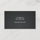 Carte De Visite Chic professionnel élégant moderne rouge (Dos)