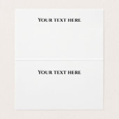 Carte De Visite Chic professionnel noir artistique (Intérieur déplié)