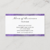 Carte De Visite Chic Purple Eyes Girly Eyelash Extensions Boutique (Dos)
