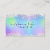 Carte De Visite Chic Rainbow Holographic Parties scintillant Hair  (Devant)