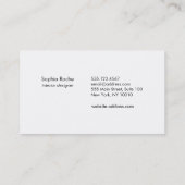 Carte De Visite Chic Rose Gold Circle Mandala Taupe Designer (Dos)