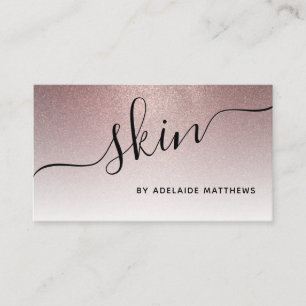 Carte De Visite Chic Rose Gold Parties scintillant Esthétique Soi