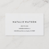 Carte De Visite Chic Rough FAUX Gold Stripe Red Modern Elegant 2 (Dos)