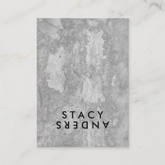 Carte De Visite Chic rustique de lettre flip (Devant)