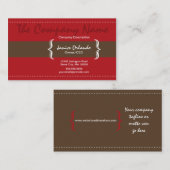 Carte de visite chic simple moderne 4 (Devant / Derrière)