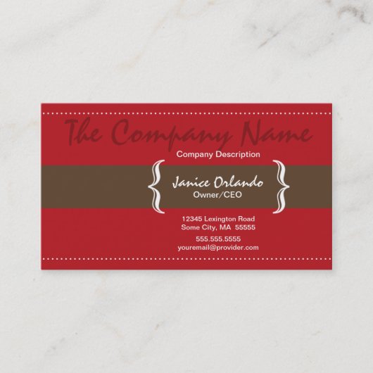 Carte de visite chic simple moderne 4 (Devant)