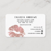 Carte De Visite Chic Sparkly Rose Gold Parties scintillant Lips ma (Dos)