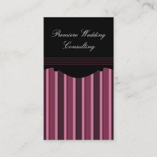 Carte de visite Chic Stripes, Fuchsia