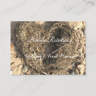 Carte De Visite Chic tendance Rustic Coastal Beach Mariage de coeu