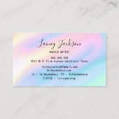 Carte De Visite Chic Unique pastel Rose Bleu abstrait vagues (Dos)