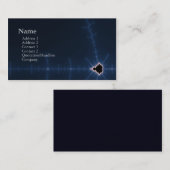 carte de visite chic v2 de fractale de geek (Devant / Derrière)