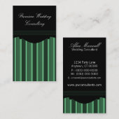 Carte de visite Chic, Vert Forêt (Devant / Derrière)