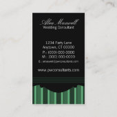 Carte de visite Chic, Vert Forêt (Dos)