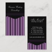 Carte de visite Chic, Violet (Devant / Derrière)