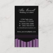 Carte de visite Chic, Violet (Dos)