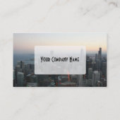 Carte De Visite Chicago Skyline à Sunset (Dos)