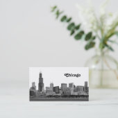 Carte De Visite Chicago Skyline Etché (Debout devant)