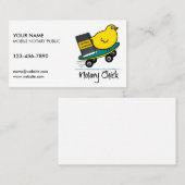Carte De Visite Chick Notaire Mobile sur skateboard Customisé (Devant / Derrière)
