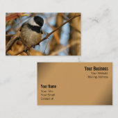 Carte De Visite Chickadee Songbird, Joli Espérant (Devant / Derrière)