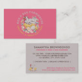 Carte De Visite Chicken Hen Egg Farmhouse (Devant / Derrière)