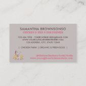 Carte De Visite Chicken Hen Egg Farmhouse (Dos)