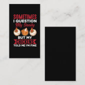 Carte De Visite Chicken Whisperer Farming Crazy Animal Farmer (Devant / Derrière)