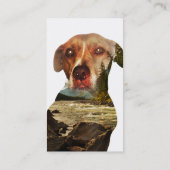 Carte De Visite chien à double exposition (Dos)