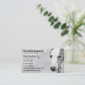 Carte De Visite Chien adorable de whippet (Debout devant)