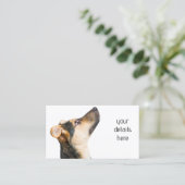 Carte De Visite Chien amusant chiot (Debout devant)
