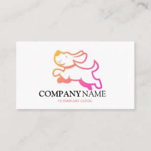 Carte De Visite Chien Animal Compagnon Logo Clinique Vétérinaire