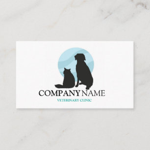 Carte De Visite Chien Animal Compagnon Logo Clinique Vétérinaire