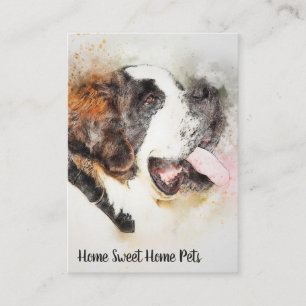 Carte de visite Chien Aquarelle