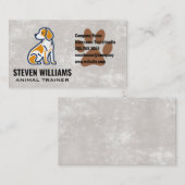 Carte De Visite Chien assis | Doggy Paw (Devant / Derrière)