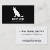 Carte De Visite Chien assis II | vétérinaire (Devant / Derrière)