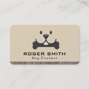 Carte De Visite Chien avec Logo d'Os   Soins pour Animaux de Compa