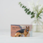 Carte De Visite Chien berger allemand (Debout devant)